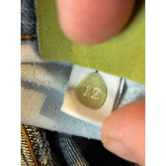 Cenne V Womens Vintage 1980s Jeans Boot Cut Leg Embroidered Pockets Blue Size 12 - Picture 11 of 11